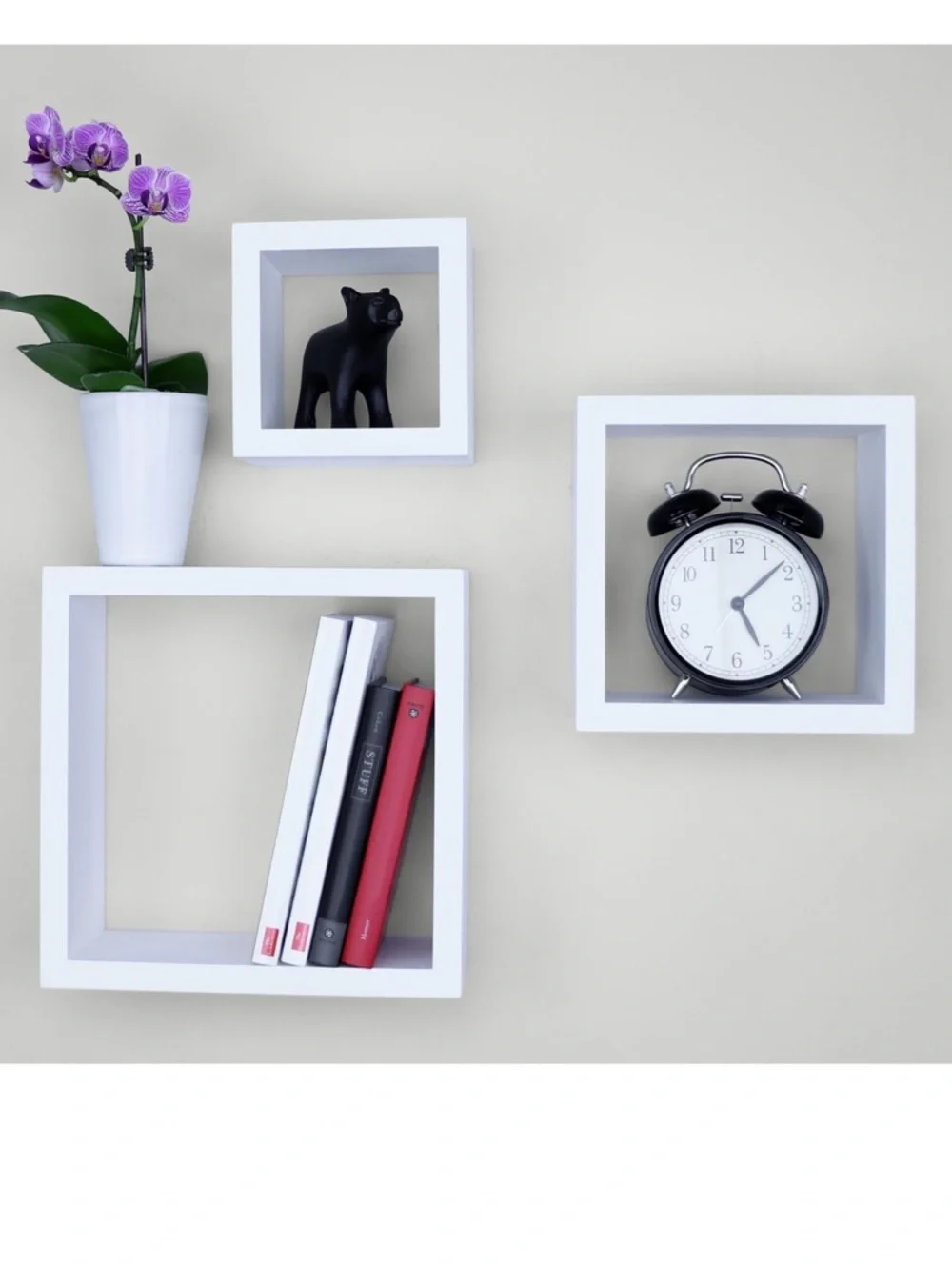 NIB Set of 3 White Wall-Mounted Floating Shelves $60 - Never Opened!